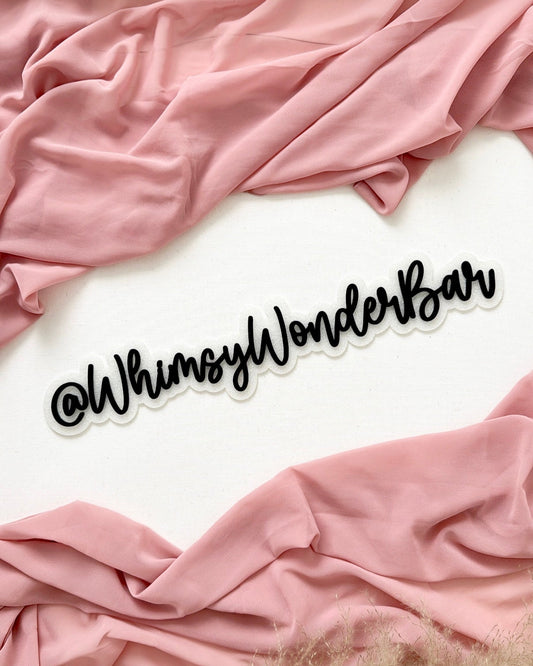 Social Media Handle Sign