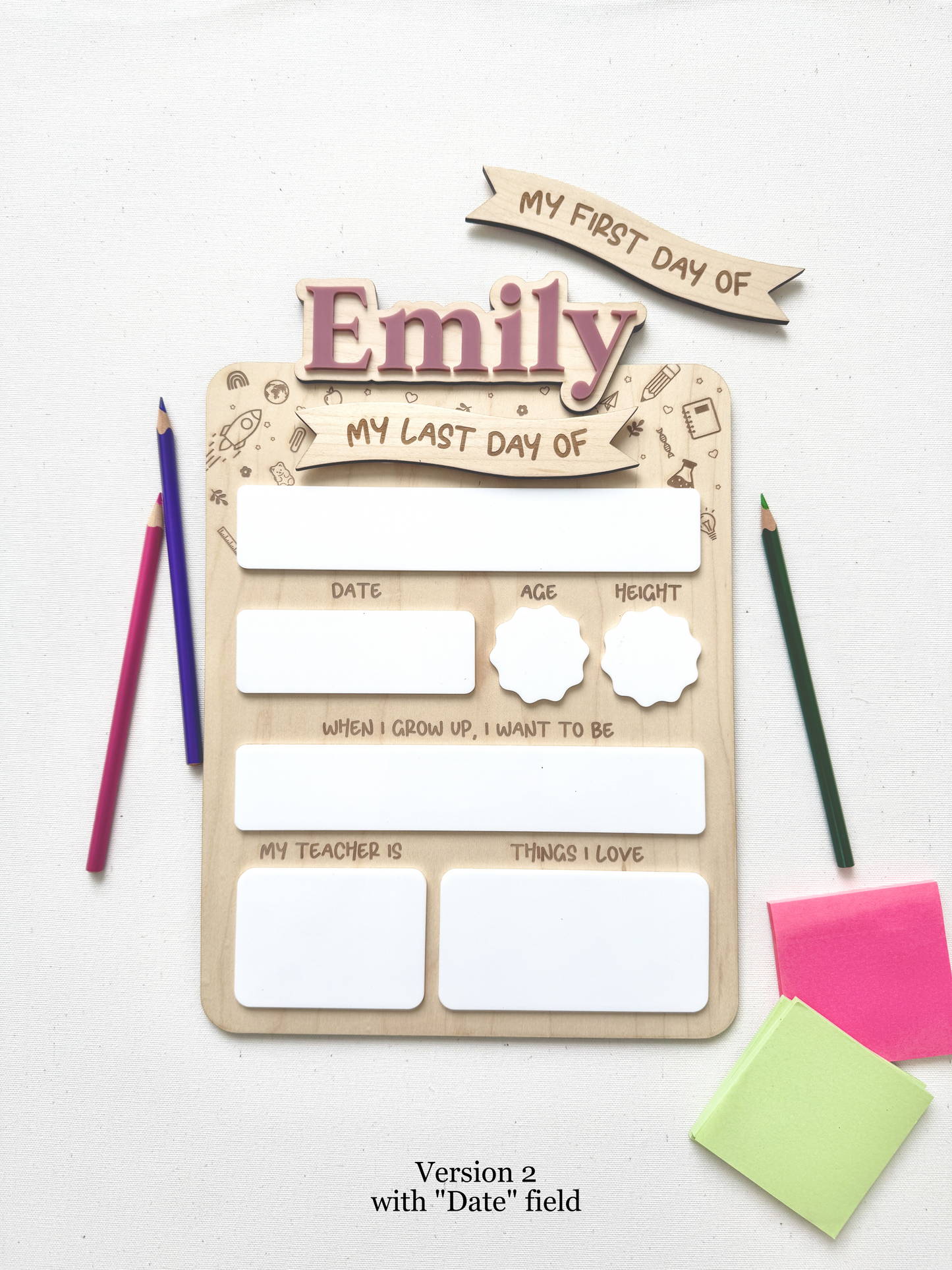 First and Last Day of School Sign