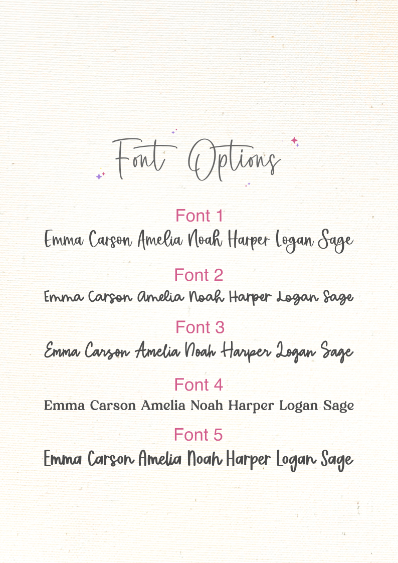 3 Photo Birth Stat Frame