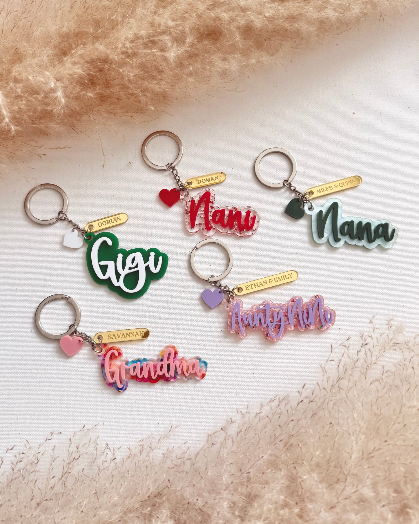 Personalized Mom Keychain