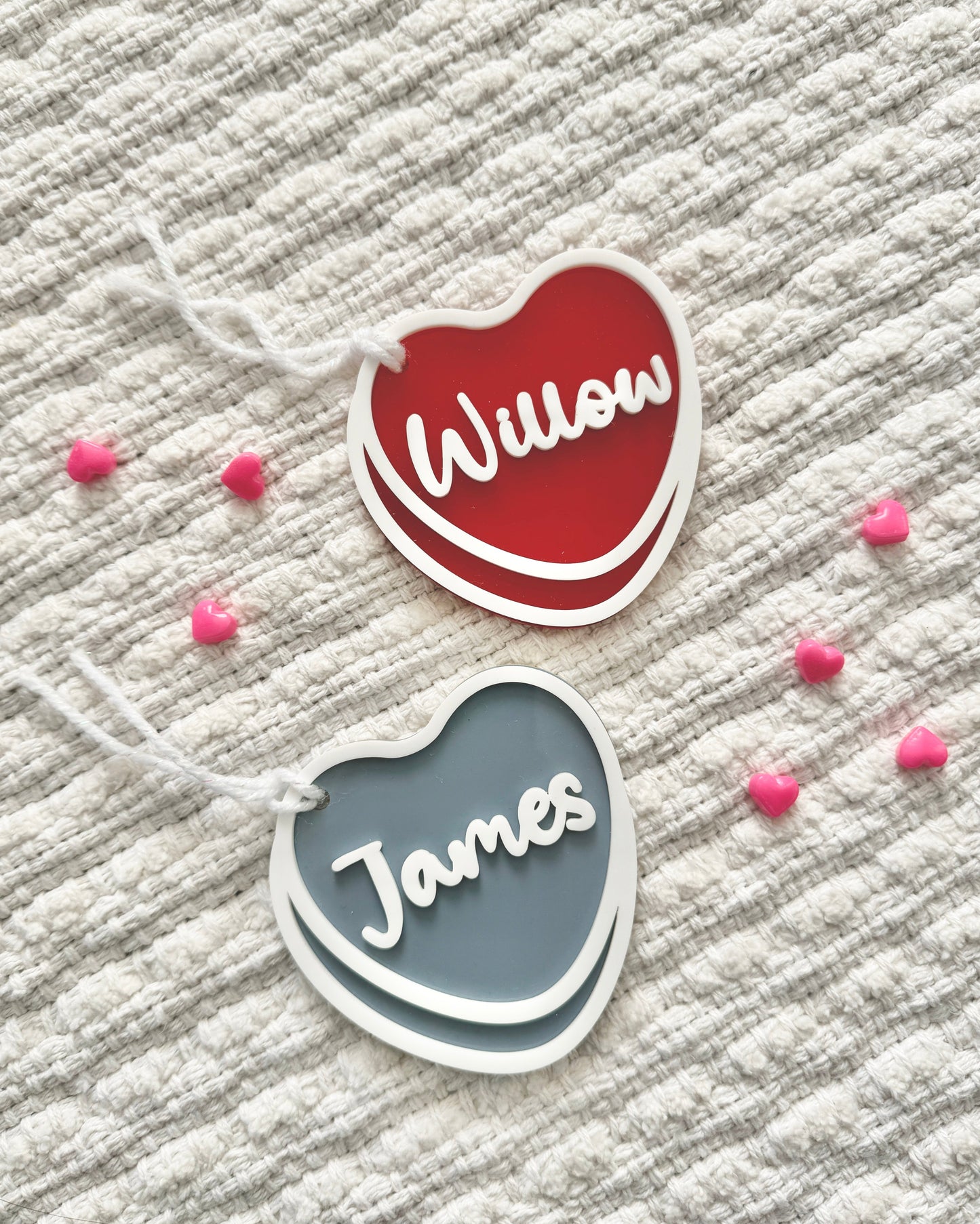 Candy Heart Basket Tag