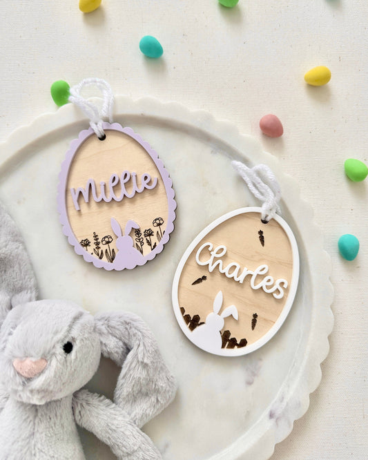 Easter Egg Basket Name Tag