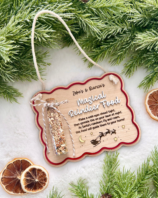 Magical Reindeer Food Hanging Sign