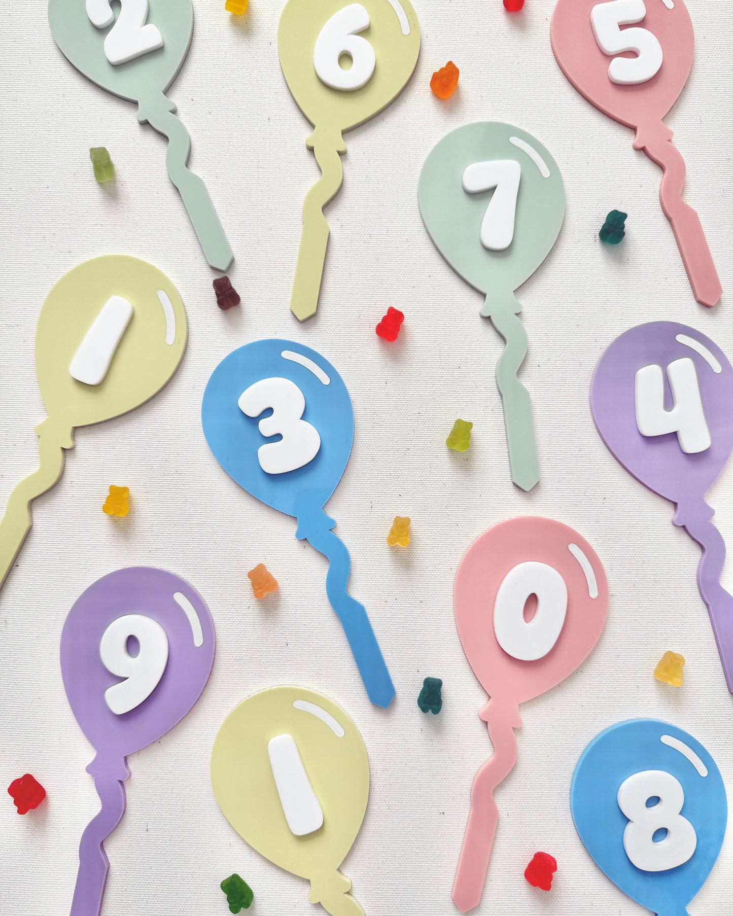 Birthday Balloon Cake Topper