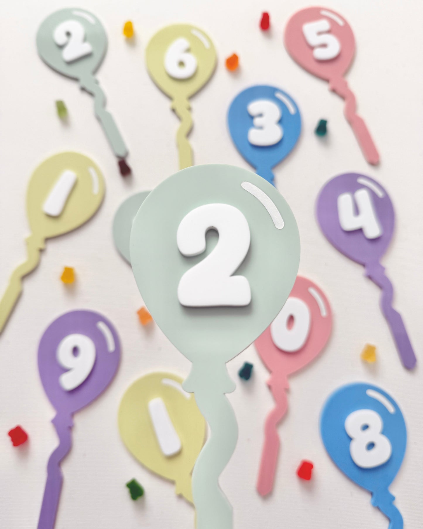 Birthday Balloon Cake Topper