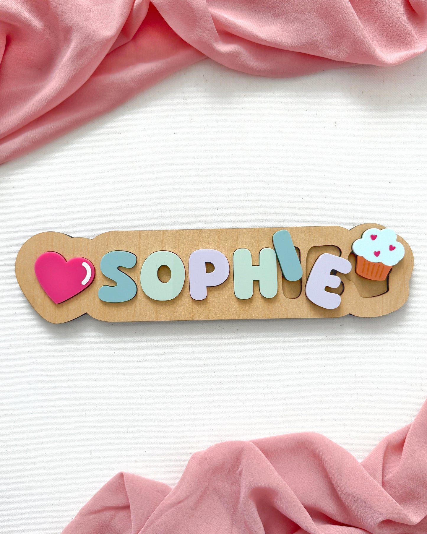 Personalized Name Puzzles with Picture Pieces