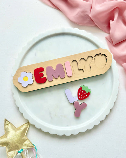 Personalized Name Puzzles with Picture Pieces