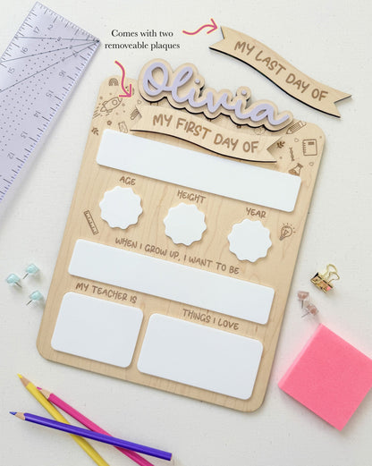 First and Last Day of School Sign