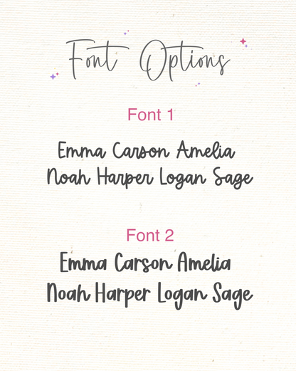 Comparison of two font styles on a white background with text labels.