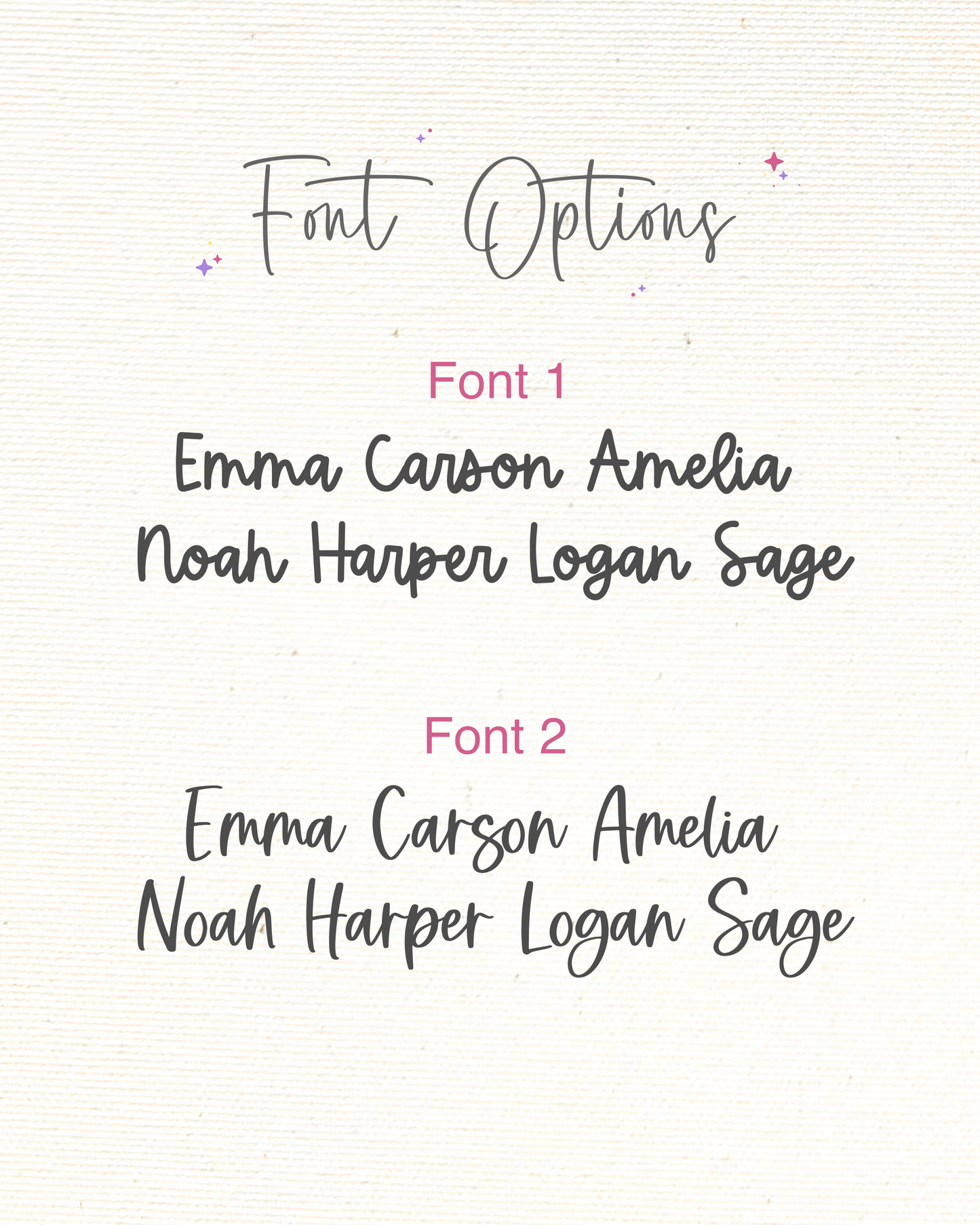 Text comparison of two font styles on a light background