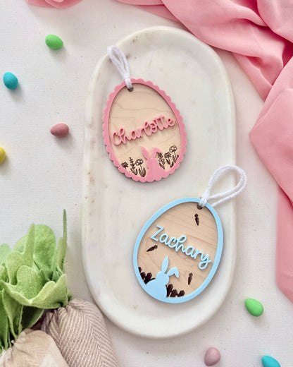 Easter Egg Basket Name Tag