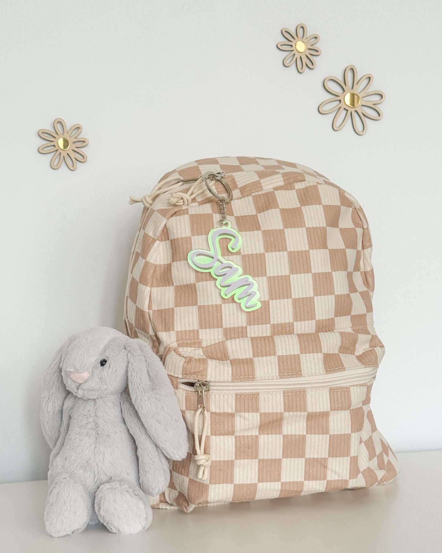 Kids Backpack Tag Keychain