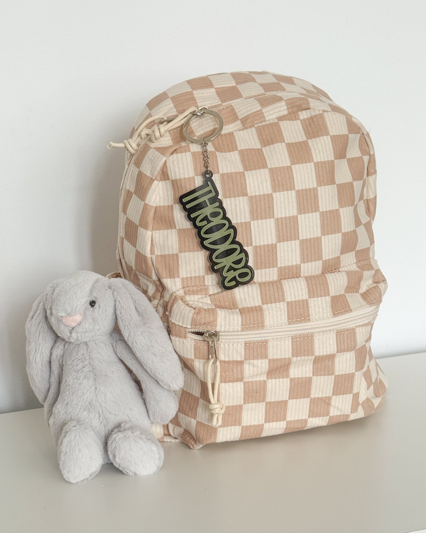 Kids Backpack Tag Keychain