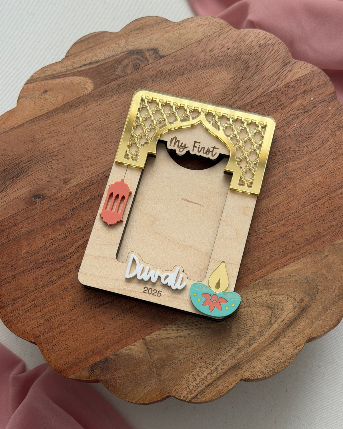 Baby’s First Diwali Photo Magnet Frame
