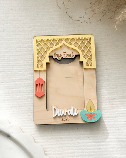 Baby’s First Diwali Photo Magnet Frame