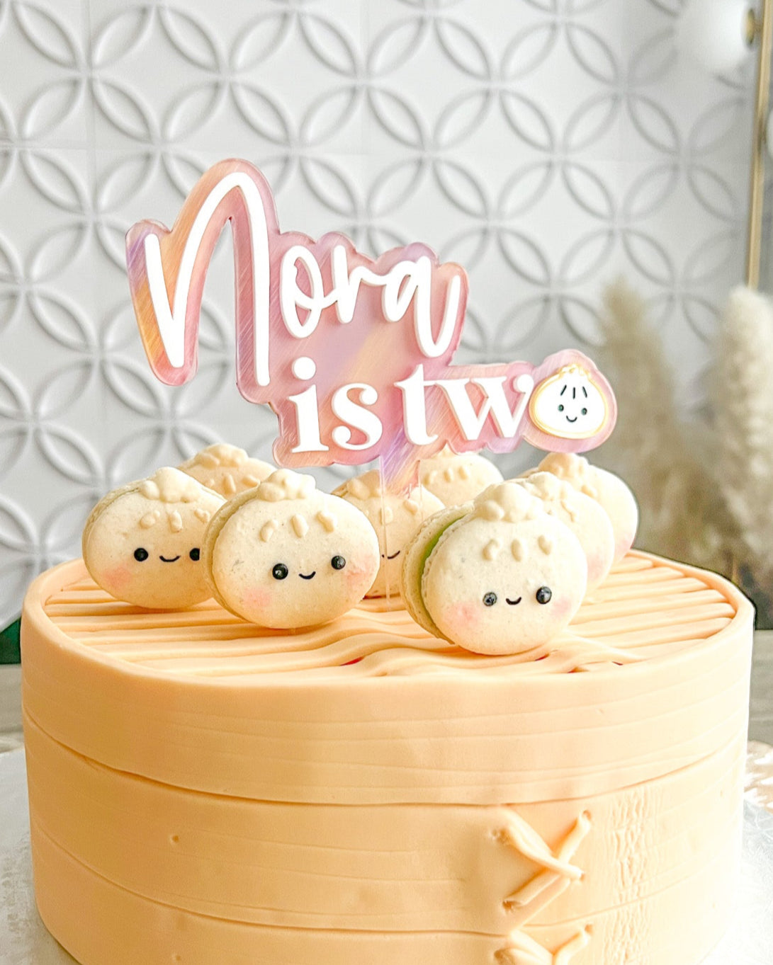 Little Dumpling Birthday Acrylic Cake Topper