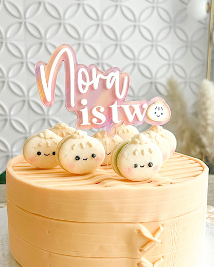 Little Dumpling Birthday Acrylic Cake Topper