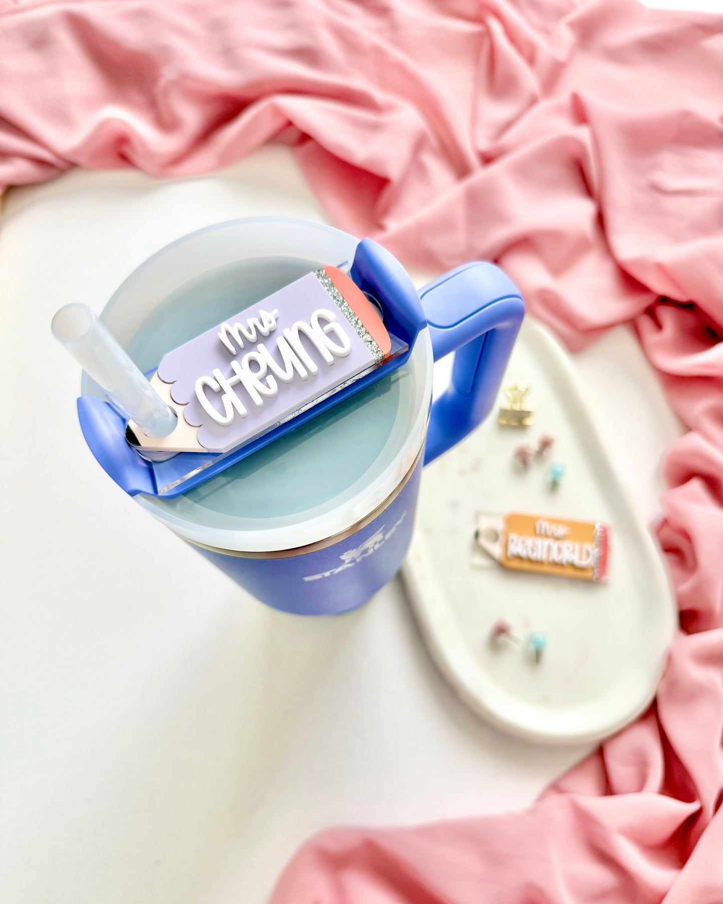 Teacher Pencil Stanley Cup Name Plate