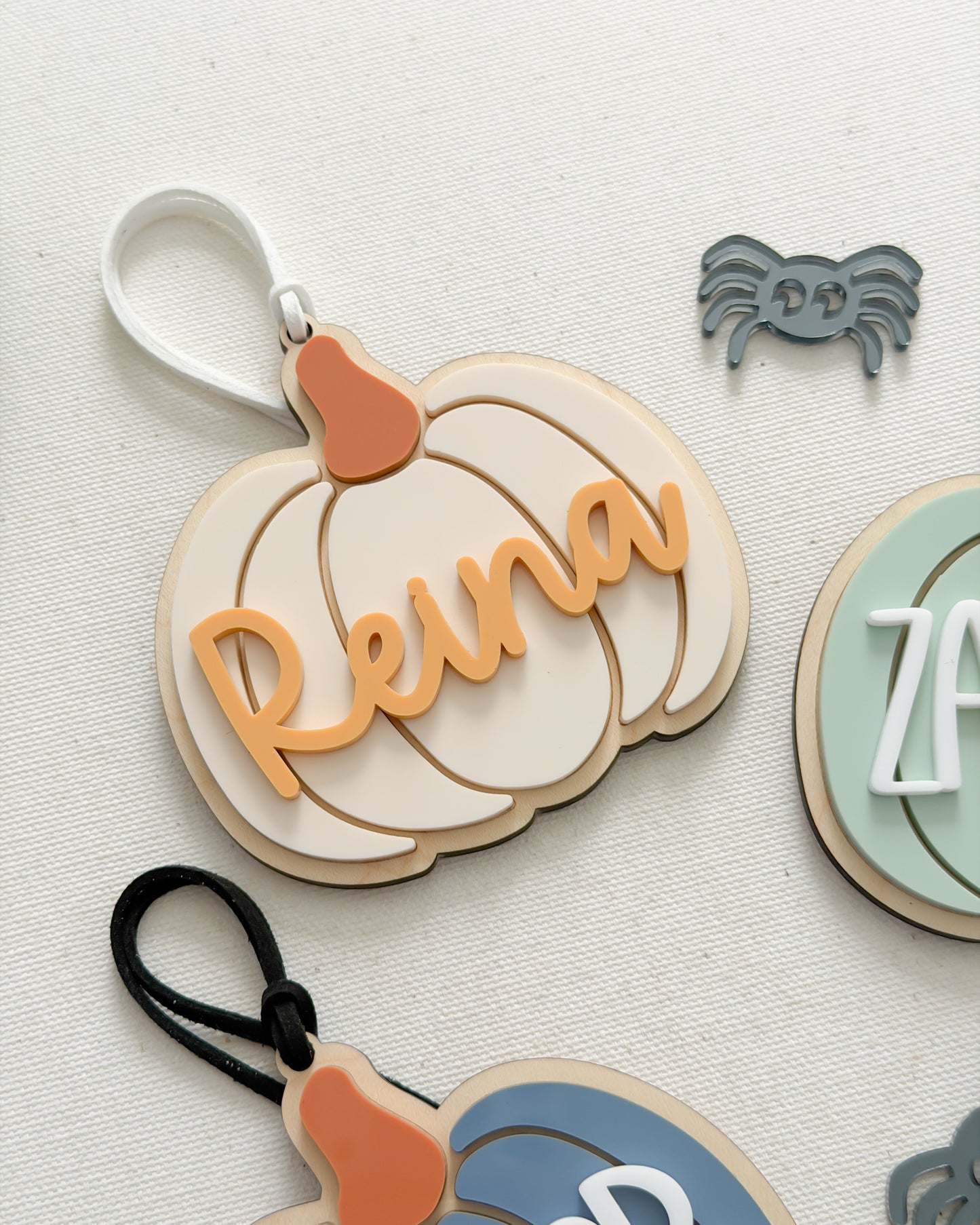 Pumpkin Halloween Basket Name Tag