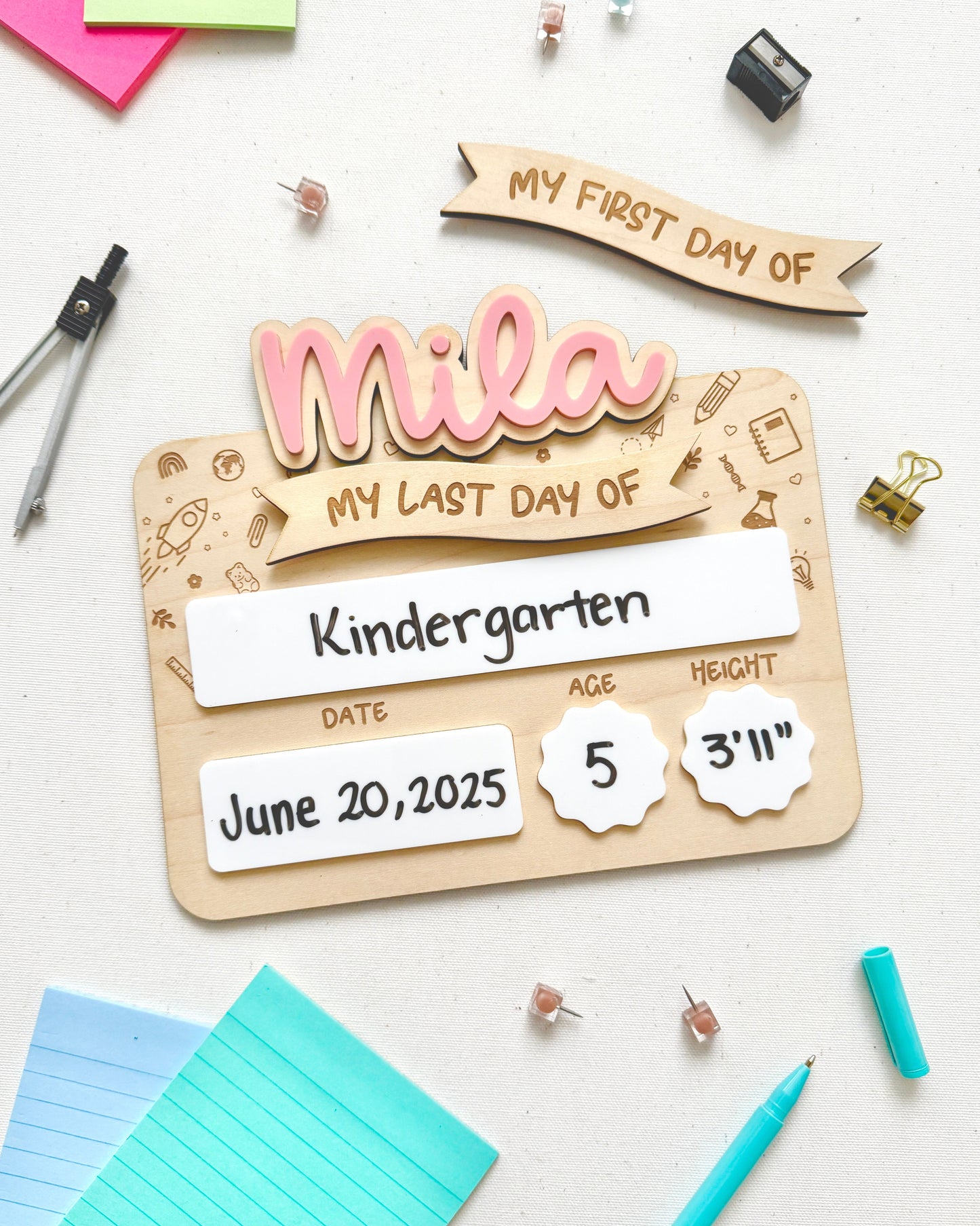 My First and Last Day of School Sign