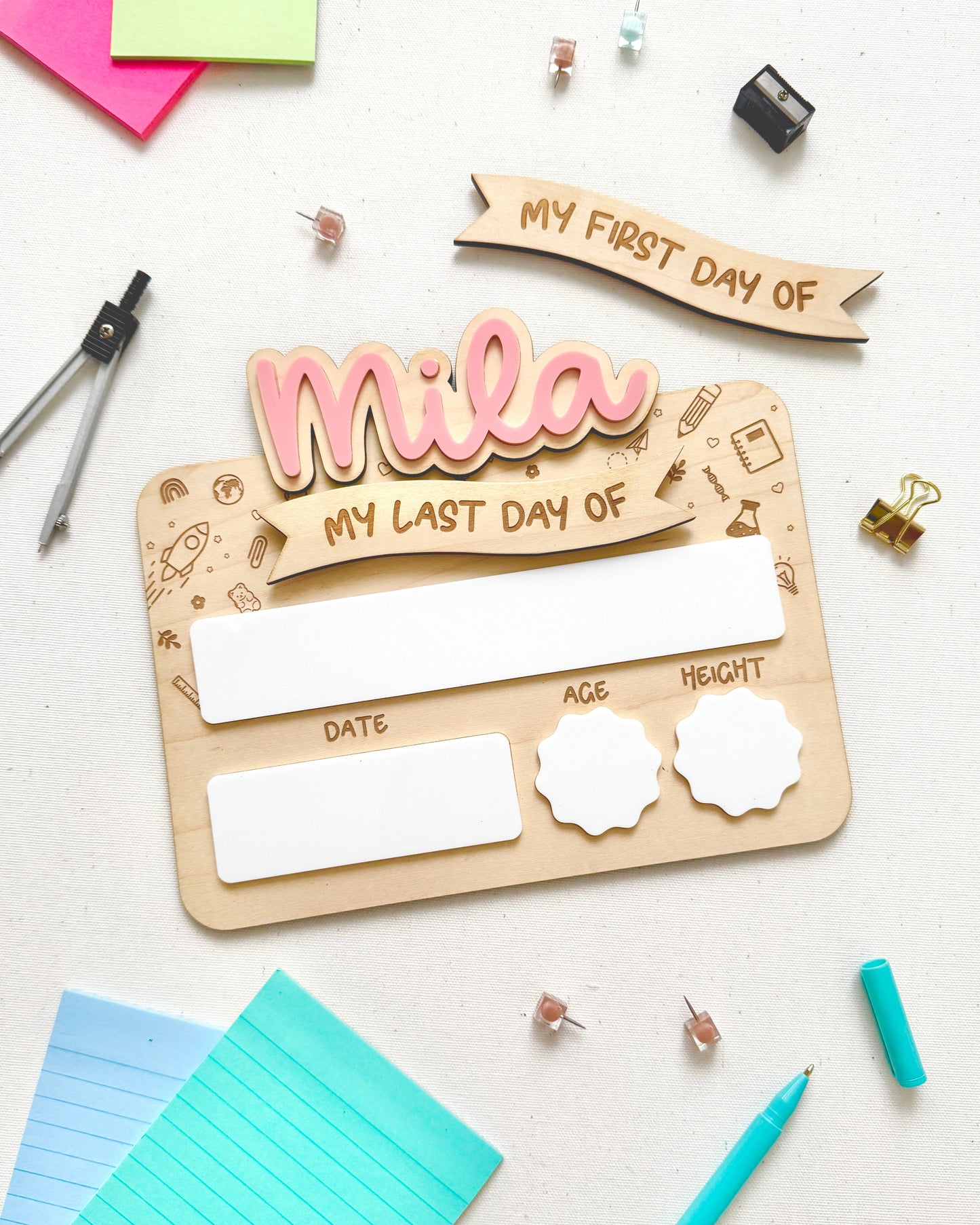 My First and Last Day of School Sign