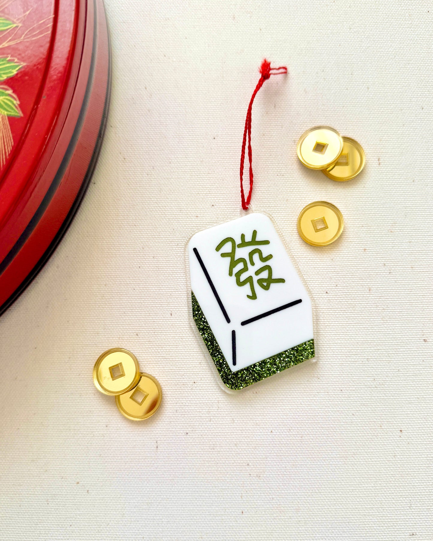 Mah Jong Tile Ornament