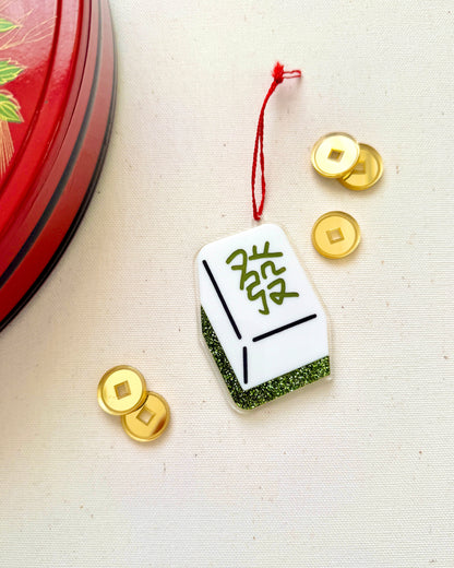 Mah Jong Tile Ornament