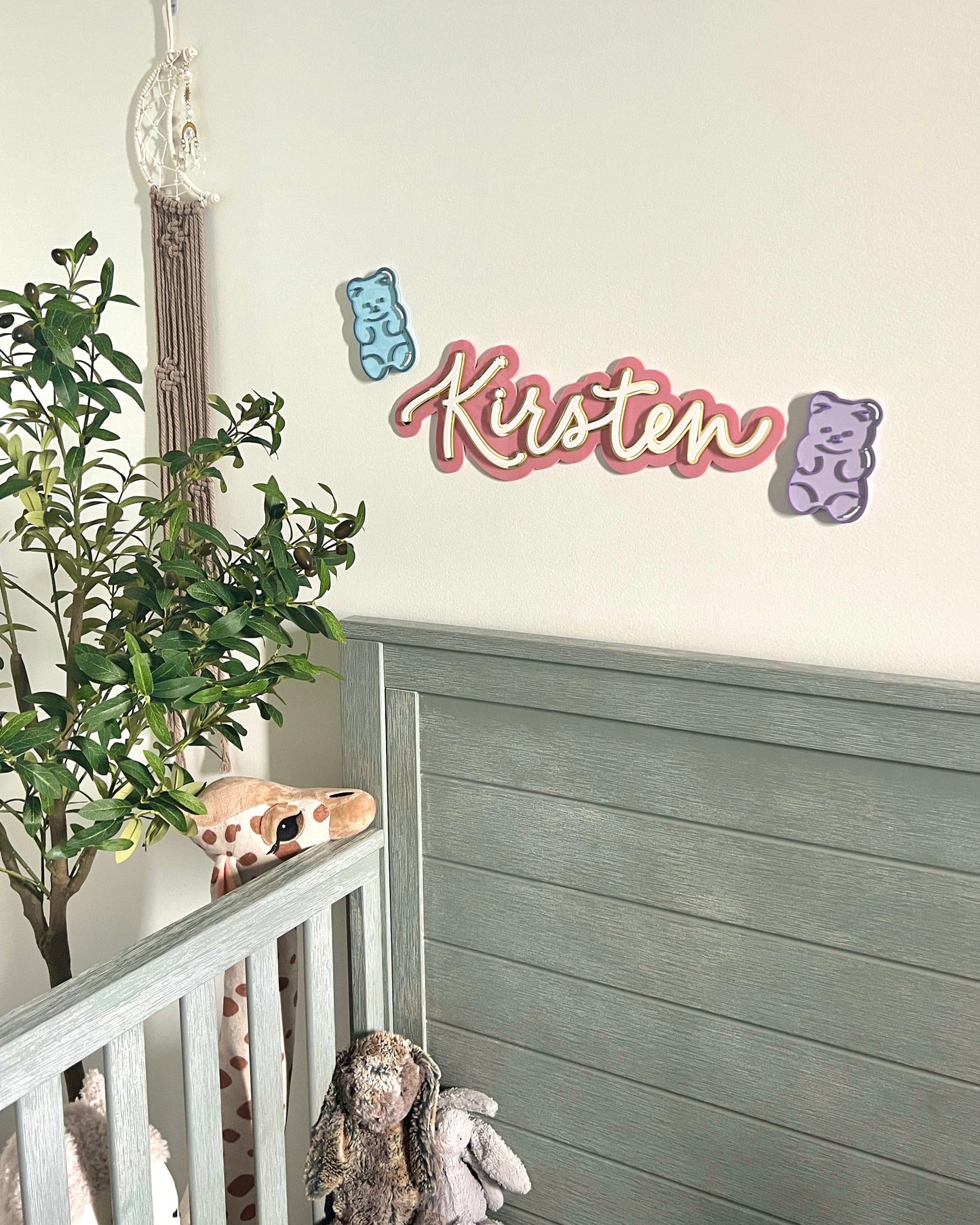 Triple Layered Acrylic Name Plaque