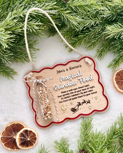 Magical Reindeer Food Hanging Sign