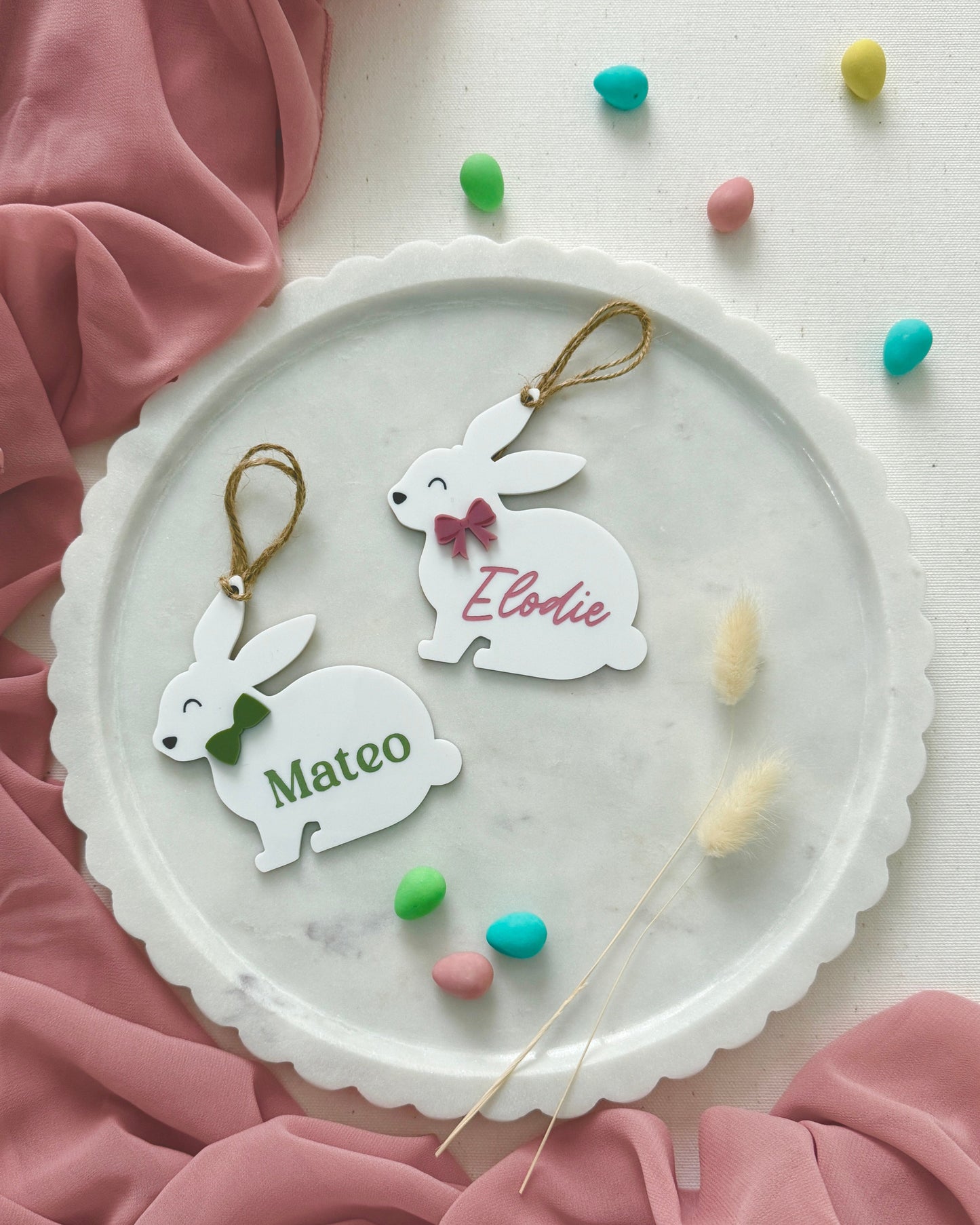 Bunny Basket Name Tag
