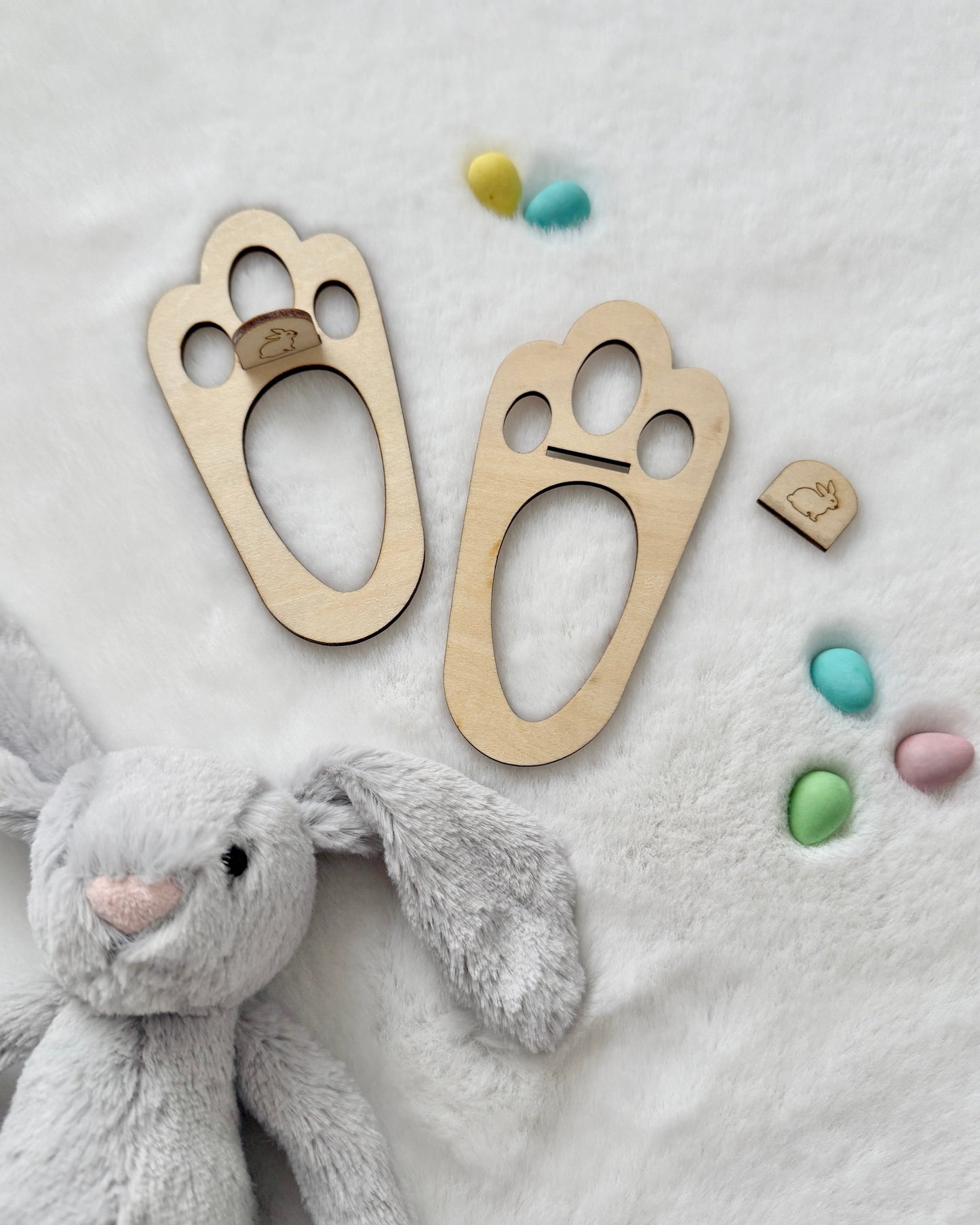 Easter Bunny Footprint Stencil