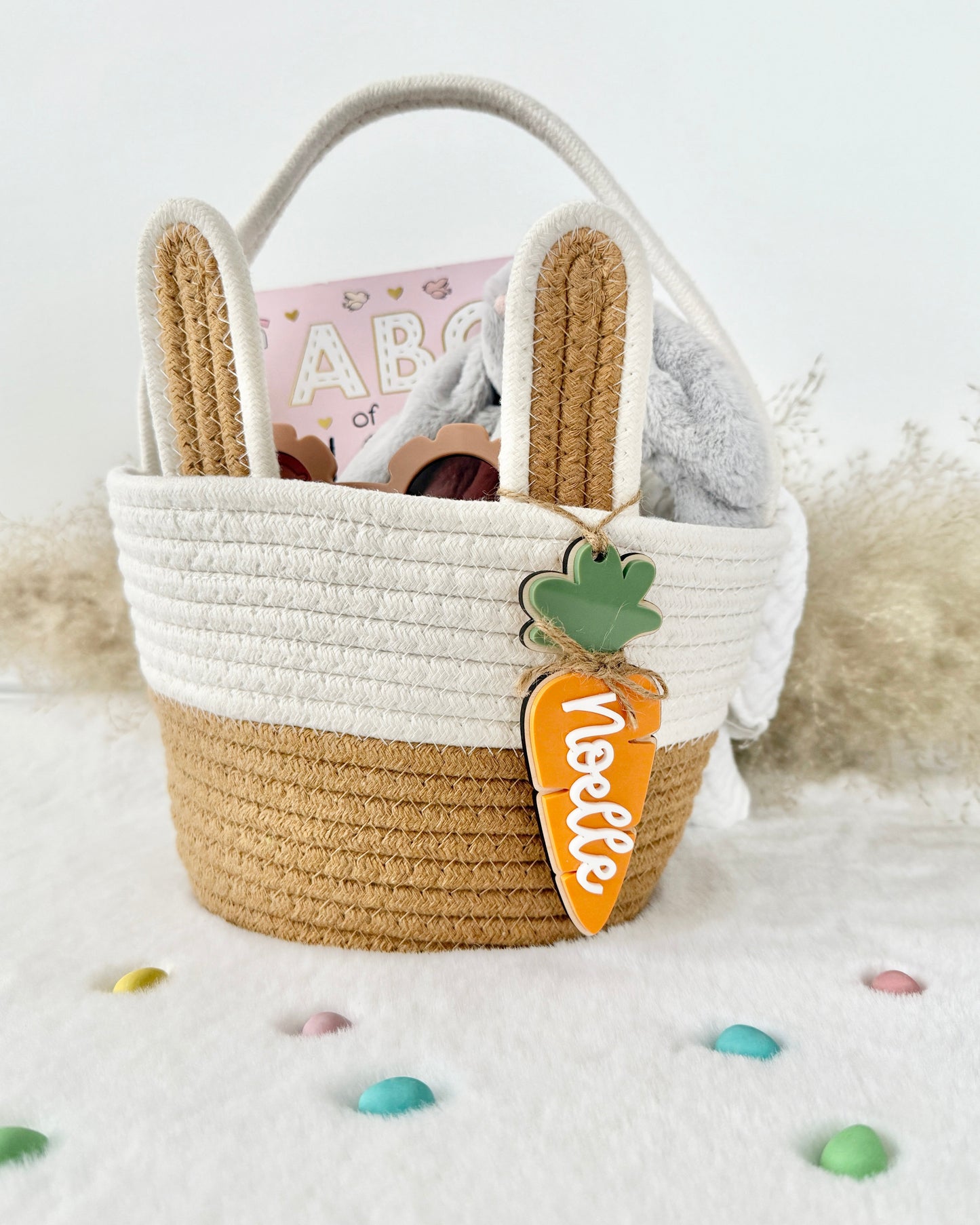 Carrot Basket Name Tag