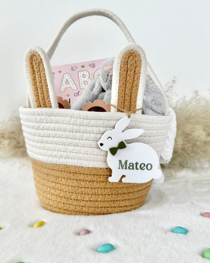Bunny Basket Name Tag