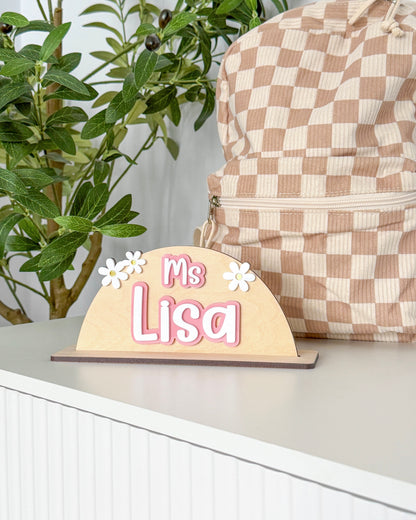 Daisy Desk Name Sign