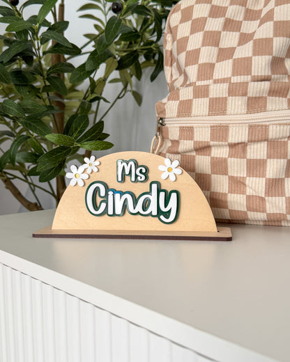 Daisy Desk Name Sign