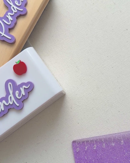 Magnetic Teacher Dry Erase Marker Holder and Eraser Set