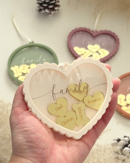 Our Little Family Heart Ornament