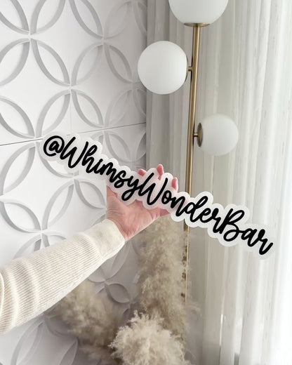 Social Media Handle Sign