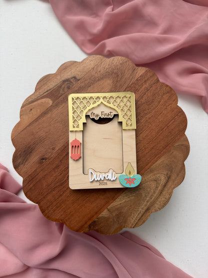 Baby’s First Diwali Photo Magnet Frame