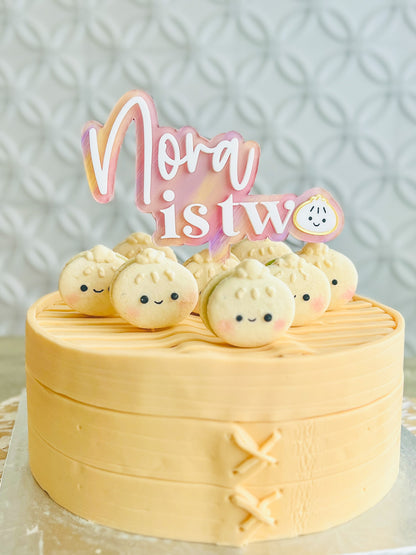 Little Dumpling Birthday Acrylic Cake Topper