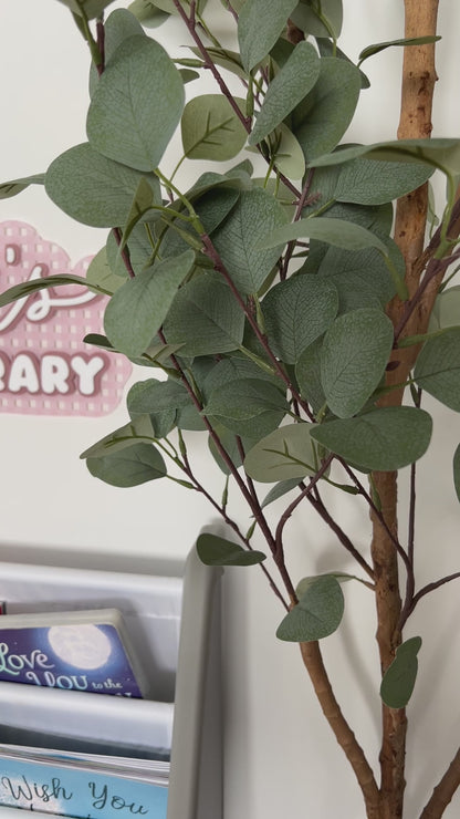 Personalized Gingham Acrylic Library Sign for Little Bookworms